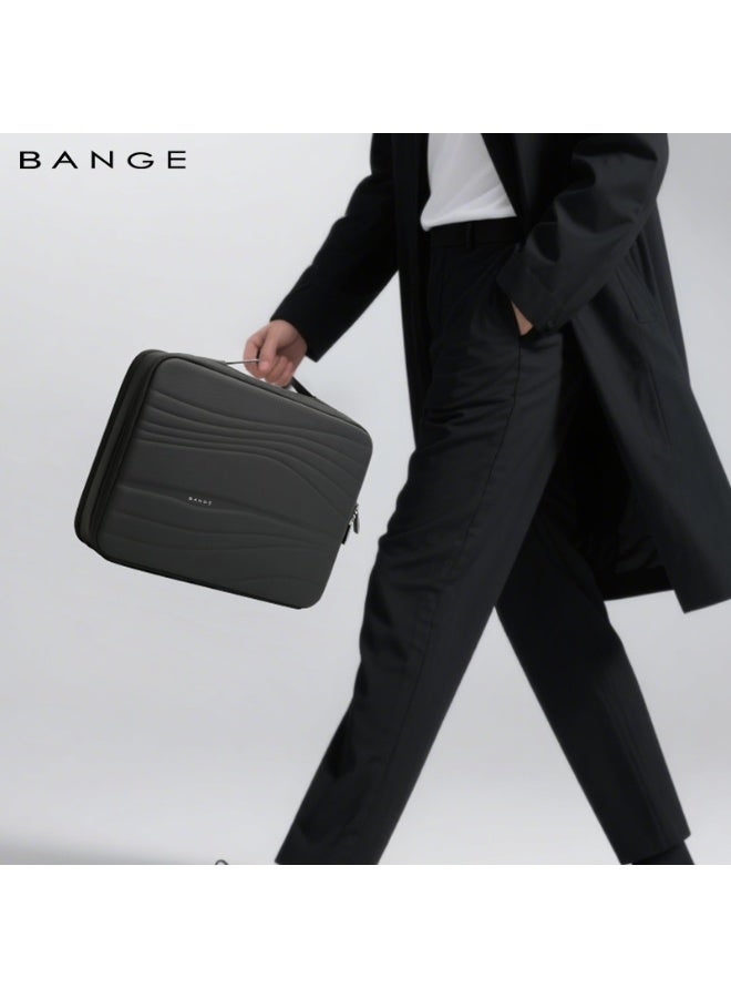 بانجي BANGE 8018 New Wholesale Waterproof 14inch Padded Laptop Briefcase High-quality Business Commute Multi-Compartment Laptop - Image 2